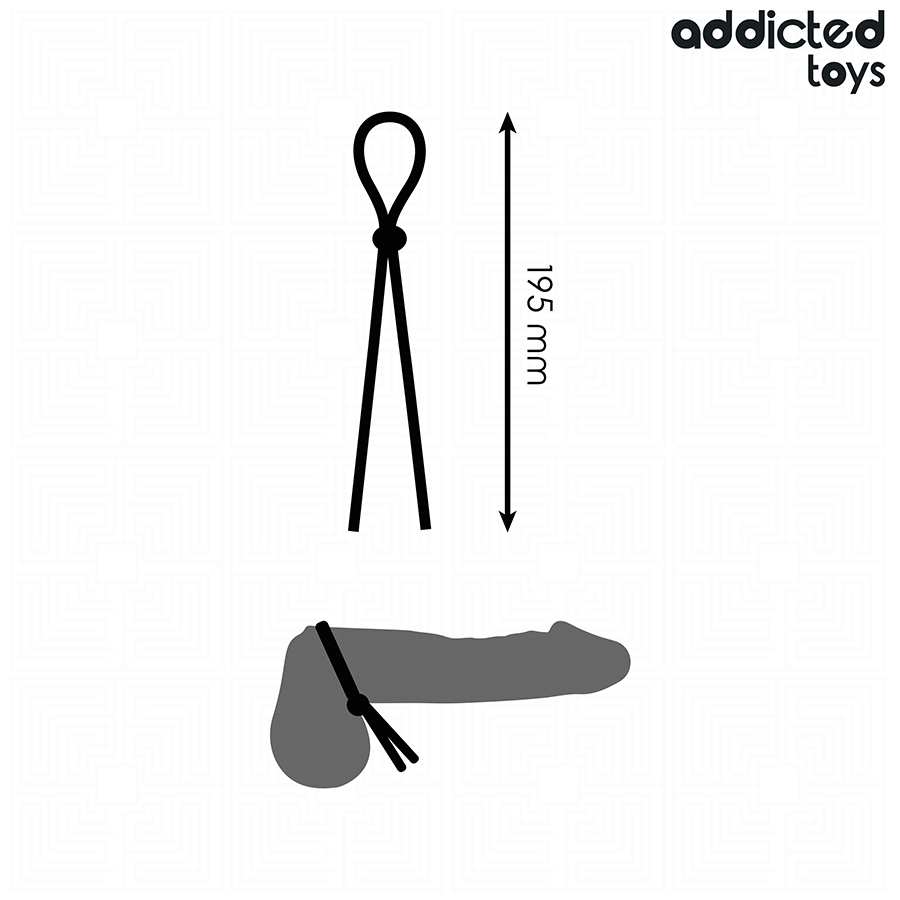 ADDICTED TOYS - CORDE EN SILICONE POUR LE PÉNIS À BOUCLE UNIQUE – Image 4