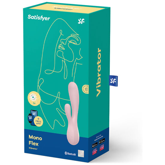 SATISFYER - MONO FLEX ROSE AVEC APPLICATION – Image 4