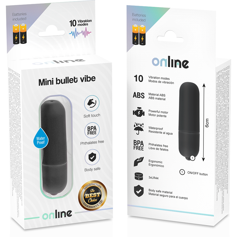 ONLINE - MINI BALLE VIBRANT NOIRE – Image 4