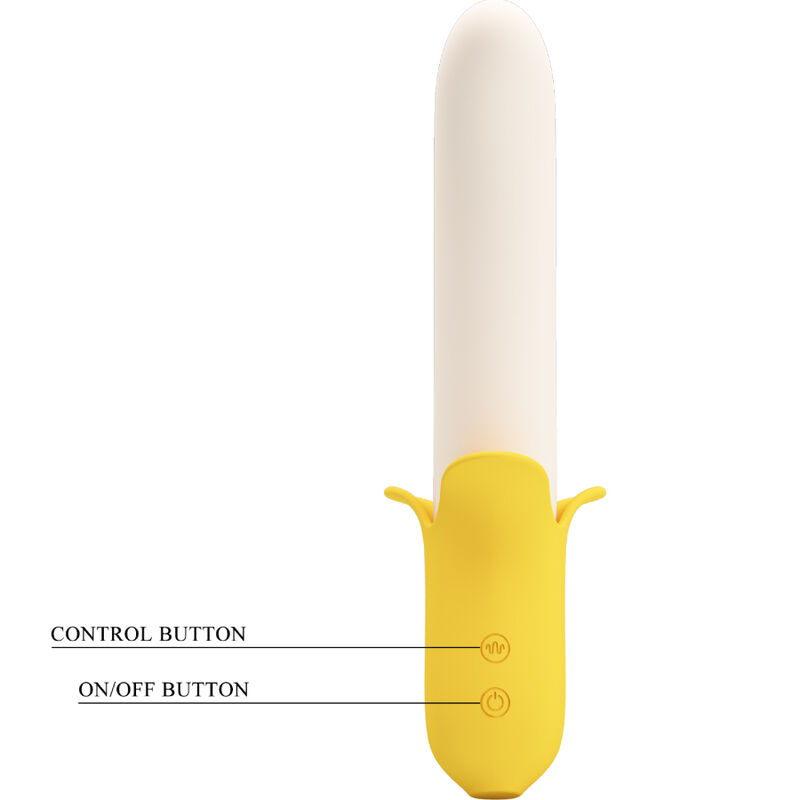 PRETTY LOVE - BANANA GEEK SUPER POWER 7 VIBRATIONS UP&DOWN SILICONE NOIR – Image 4