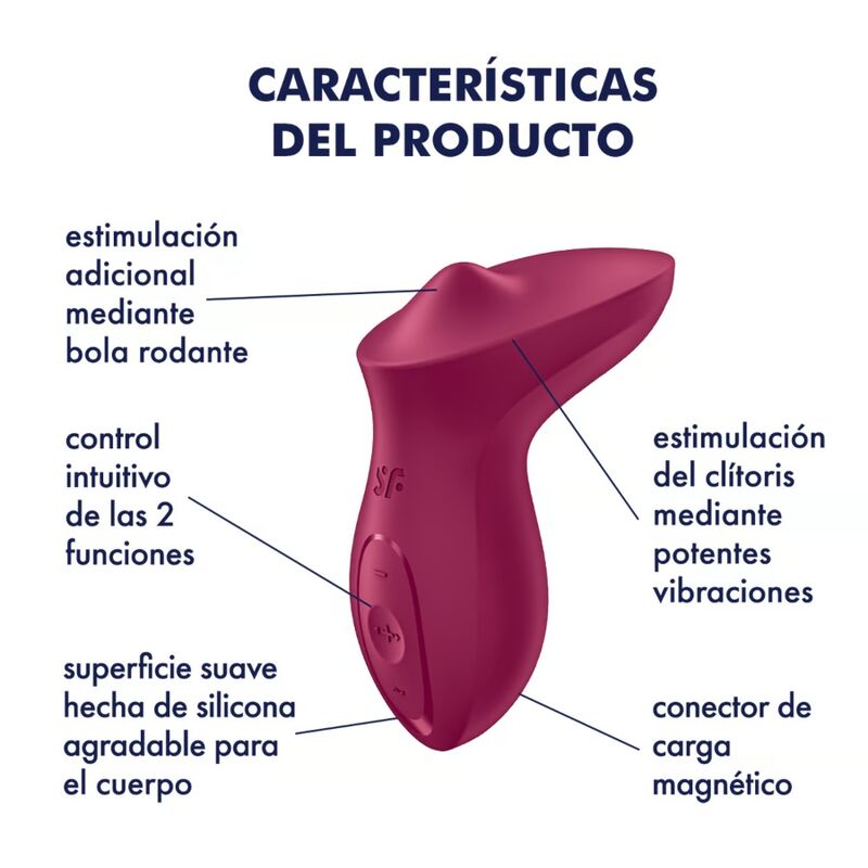 SATISFYER - VIBRATEUR EXCITERRR À POSER SUR LE CLITORIS FUCHSIA – Image 4