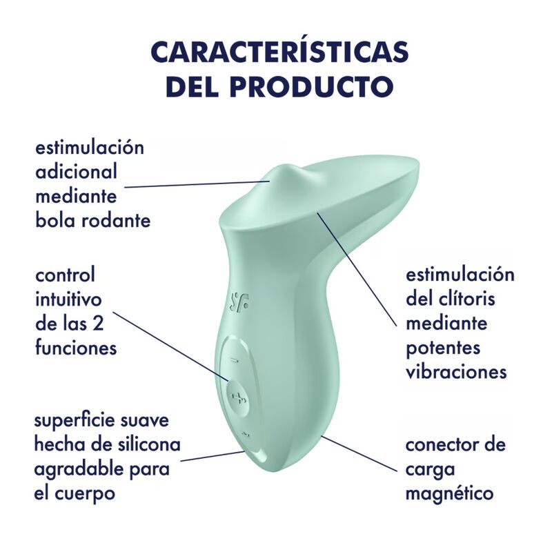 SATISFYER - VIBRATEUR EXCITERRR À POSER SUR LE CLITORIS MENTHE – Image 4
