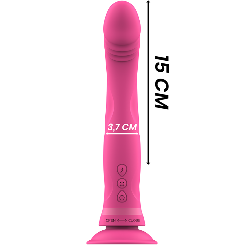 INTENSE - GODE VIBRATEUR EN SILICONE ROSE MICHELANGELO – Image 4