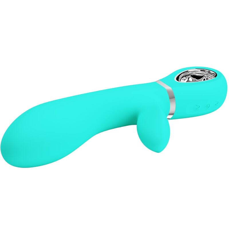 PRETTY LOVE - VIBRATEUR MULTIFONCTION G-SPOT THOMAS VERT AQUA – Image 4
