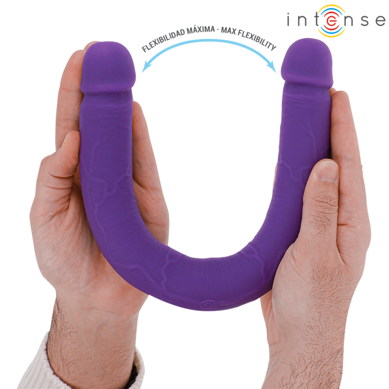 INTENSE - GUNTER DILDO DOUBLE VIBRATEUR 40 CM VIOLET TÉLÉCOMMANDE – Image 4