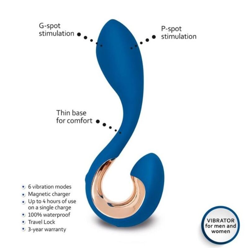 G-VIBE - GPOP 2 VIBRATEUR G ET P POINT BLEU INDIGO – Image 4