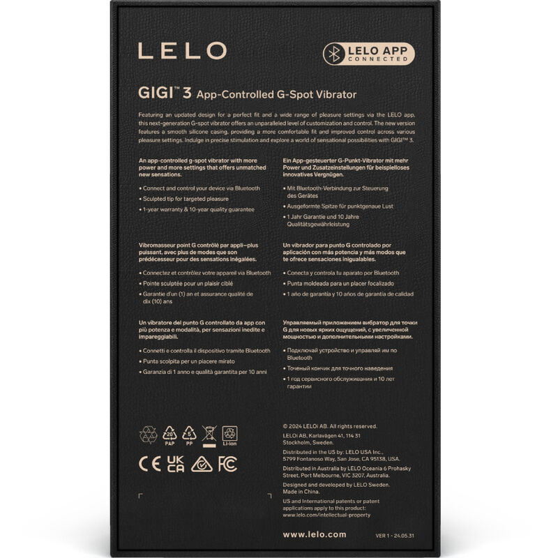 LELO - GIGI™ 3 VIBRATEUR POINT G BLEU – Image 4