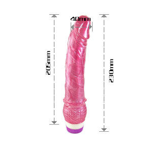 BAILE - VIBRATEUR RÉALISTE ROUGE 23 CM – Image 4