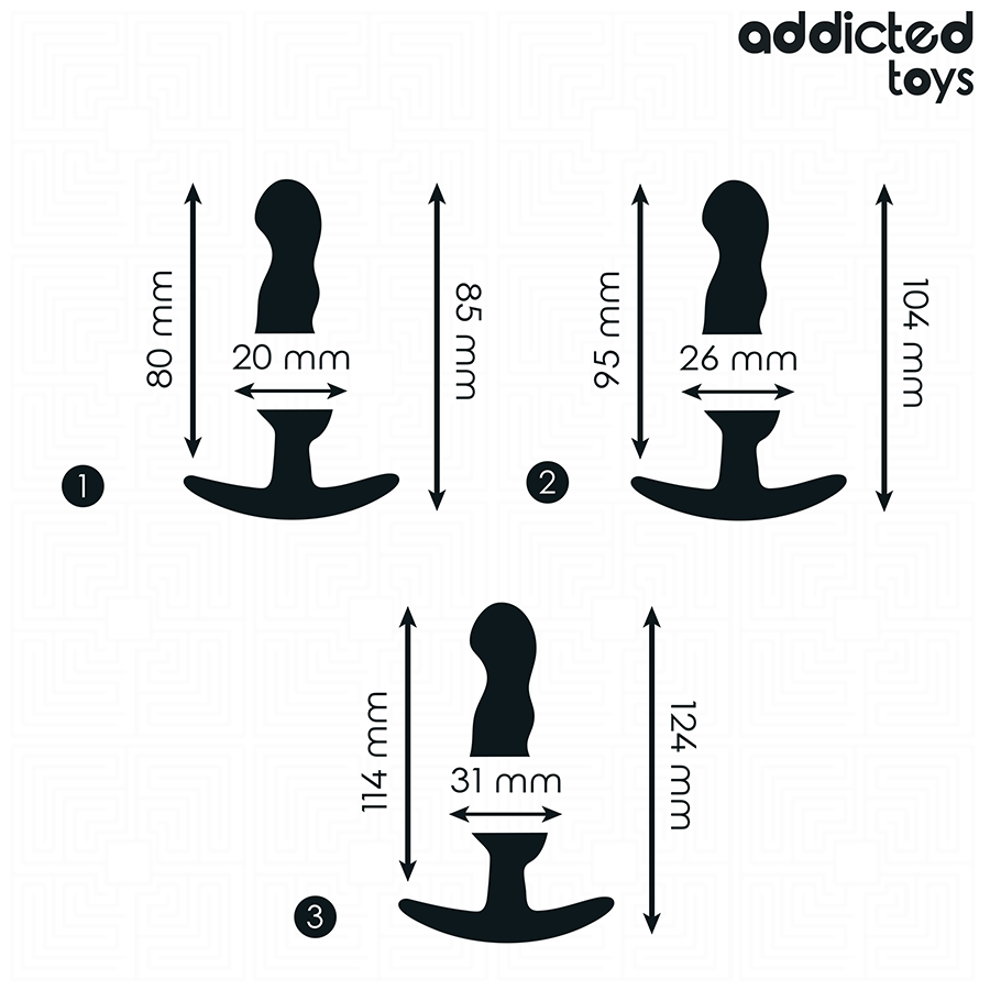 ADDICTED TOYS - LOT DE 3 PLUG ANAL MODÈLE 1 – Image 4
