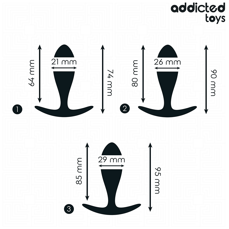 ADDICTED TOYS - LOT DE 3 PLUG ANAL MODÈLE 2 – Image 4