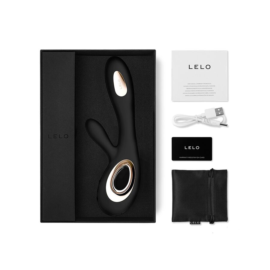 LELO - SORAYA WAVE VIBRATEUR LAPIN NOIR – Image 4