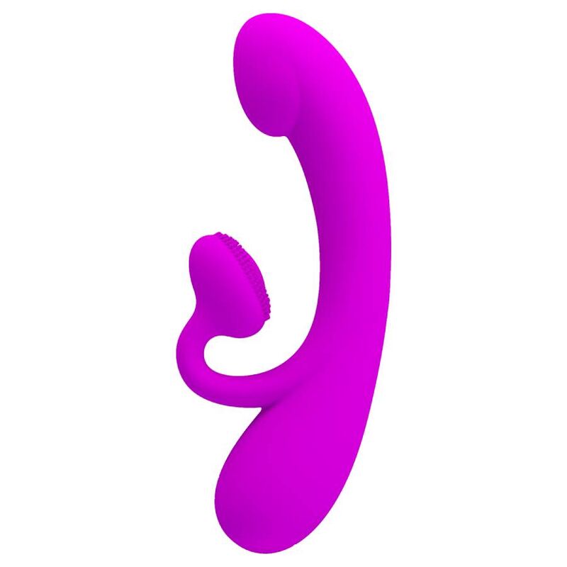 PRETTY LOVE - VIBRATEUR SINCÈRE ET ONDES STIMULANTES CLITORIDIENNES SILICONE VIOLET – Image 4