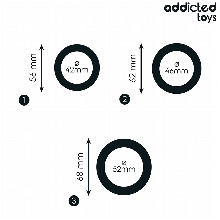 ADDICTED TOYS - LOT D'ANNEAUX PLATS EN SILICONE – Image 4
