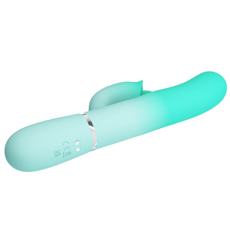 PRETTY LOVE - VIBRATEUR LAPIN MULTIFONCTION GIGI VERT AQUA – Image 4