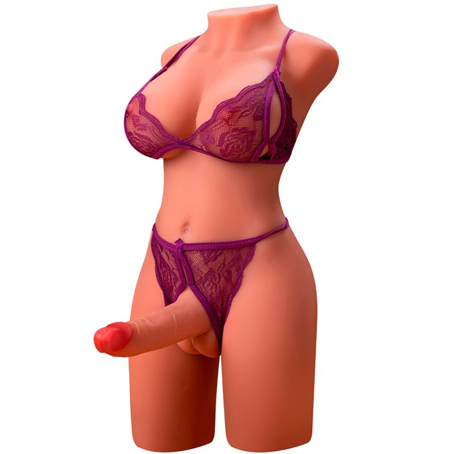 XISE - MIAH LADY BOY TORSE FÉMININ AVEC GODE AVEC VIBRATION ET POUSSÉE 55 CM – Image 4