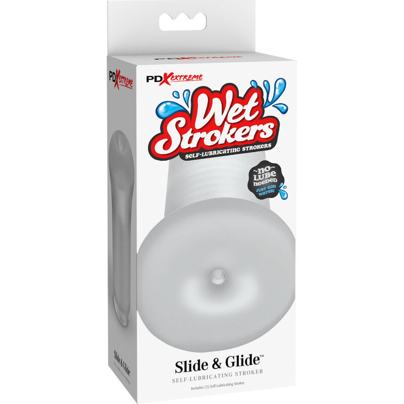 FETISH FANTASY EXTREME - MASTURBADEUR MÂLE EN SILICONE TRANSPARENT SLIDE & GLIDE – Image 4