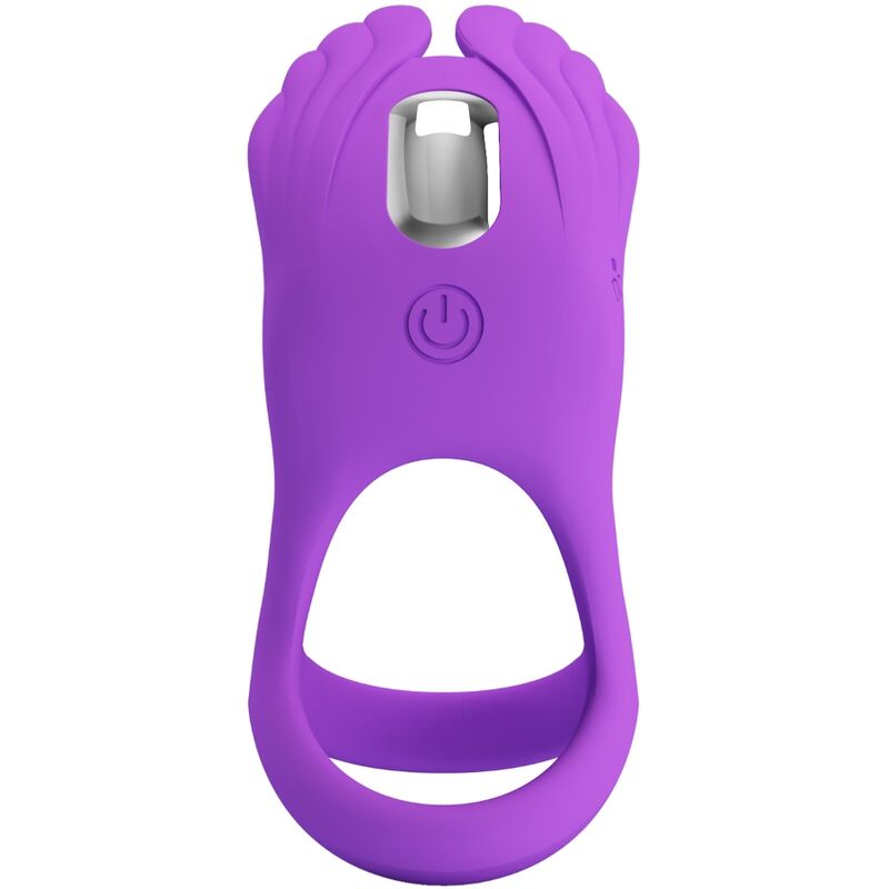 PRETTY LOVE - SILAS ANNEAU PÉNIS VIBRANT 7 VIBRATIONS SILICONE VIOLET – Image 4