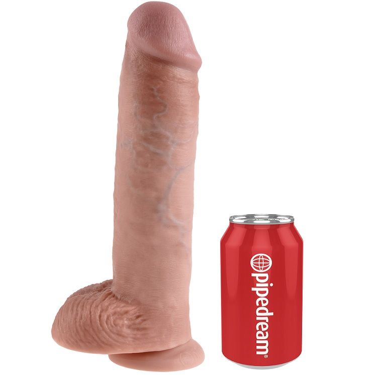 KING COCK - 11 CHAIR DE GODE AVEC BOULES 28 CM – Image 5