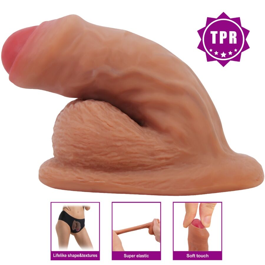 PRETTY LOVE - WARNELL GODE ULTRA RÉALISTE ET ÉLASTIQUE 9,5 CM MULATO – Image 5