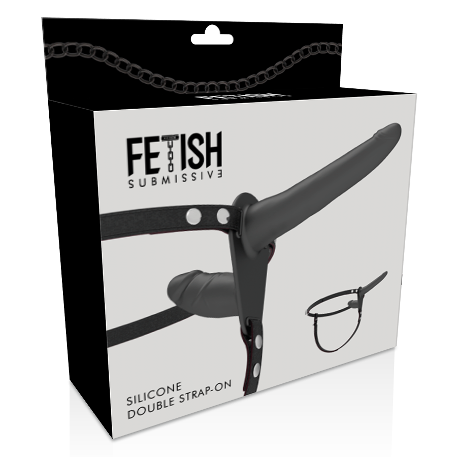 FETISH SUBMISSIVE HARNESS - DOUBLE PÉNÉTRATION NOIR – Image 5