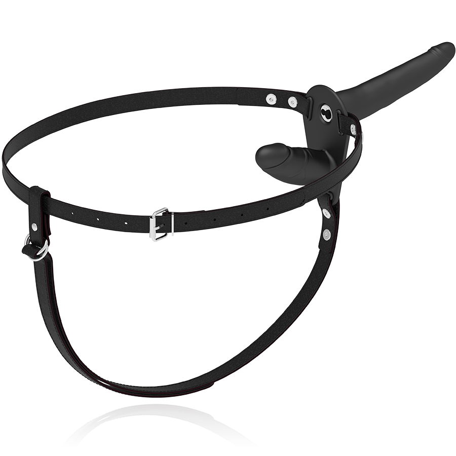 FETISH SUBMISSIVE HARNESS - VIBRATEUR NOIR DOUBLE PÉNÉTRATION – Image 5