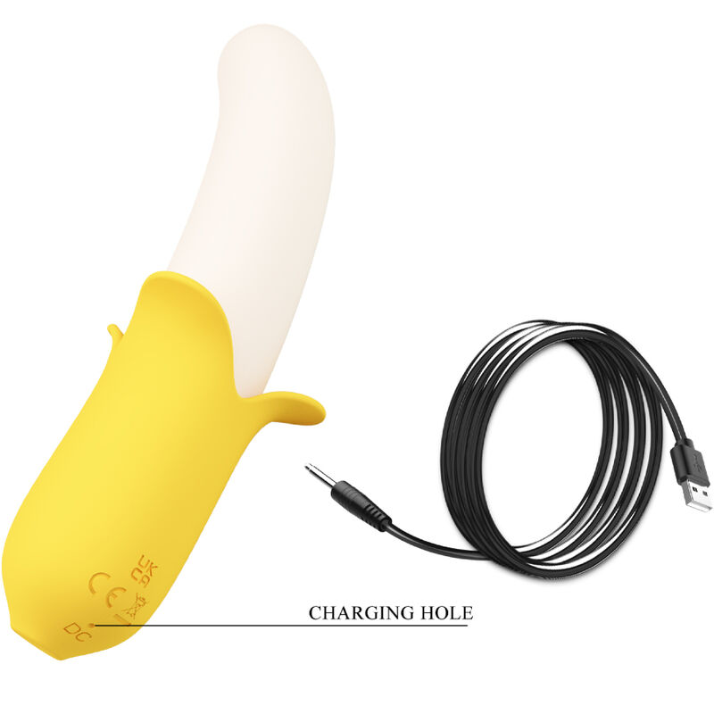 PRETTY LOVE - BANANA GEEK SUPER POWER 7 VIBRATIONS UP&DOWN SILICONE NOIR – Image 5