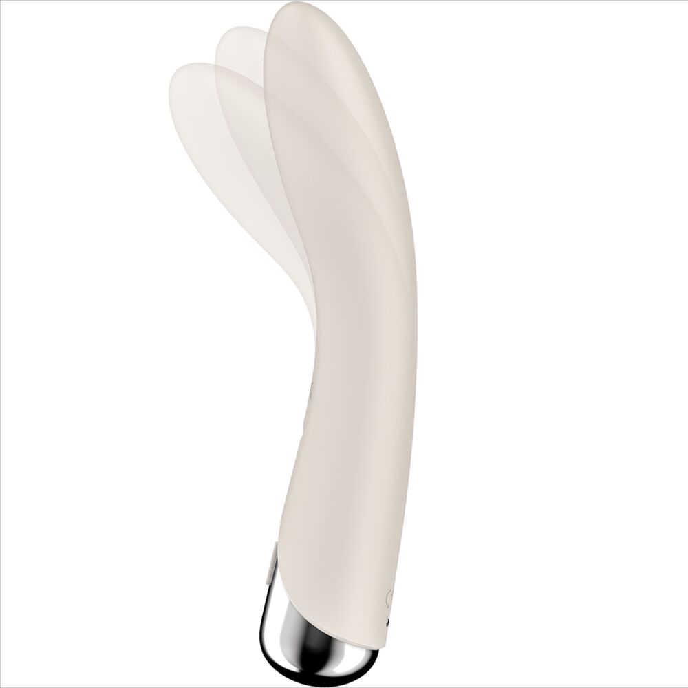 SATISFYER - VIBRATEUR ROTATEUR SPINNING VIBE 1 G-SPOT BEIGE – Image 5