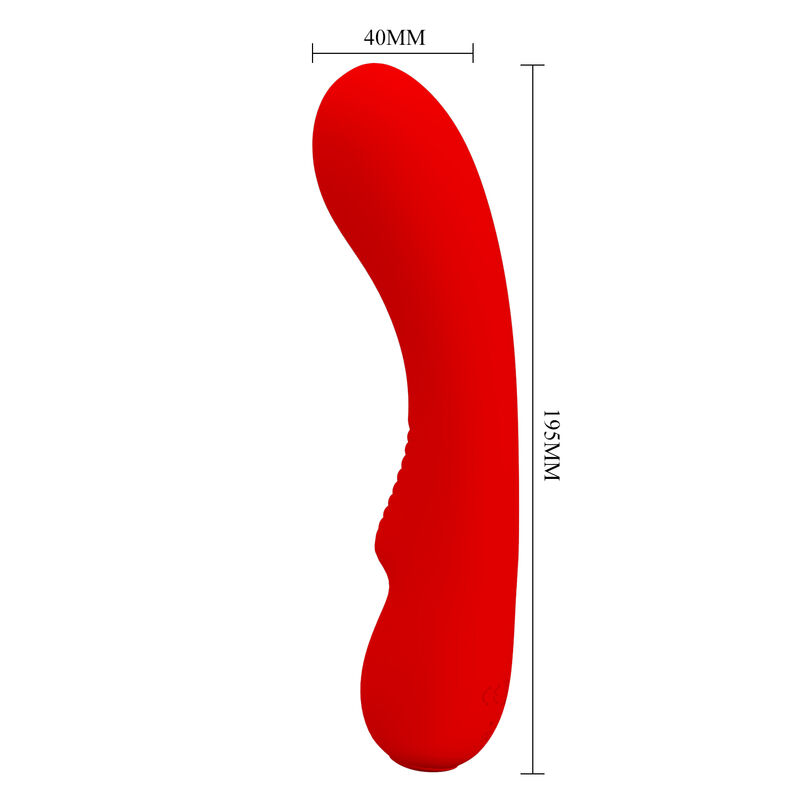 PRETTY LOVE - VIBRATEUR RECHARGEABLE PRESCOTT ROUGE – Image 5