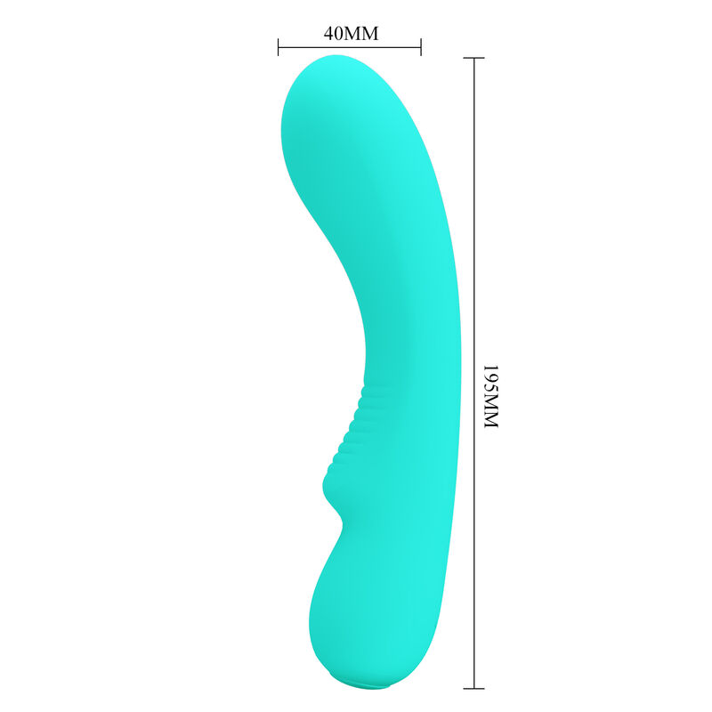 PRETTY LOVE - VIBRATEUR RECHARGEABLE PRESCOTT VERT AQUA – Image 5