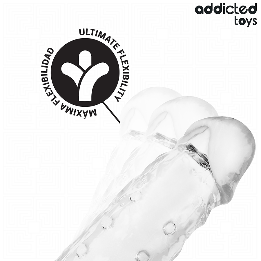 ADDICTED TOYS - GAINE PÉNIS TRANSPARENTE TAILLE M 27 CM – Image 5