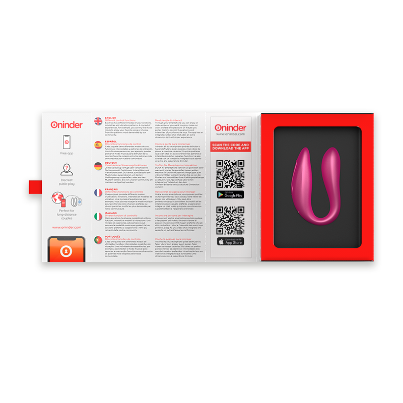 ONINDER - LISBOA G-SPOT & CLITORAL STIMULATEUR ROSE - APPLICATION GRATUITE – Image 5