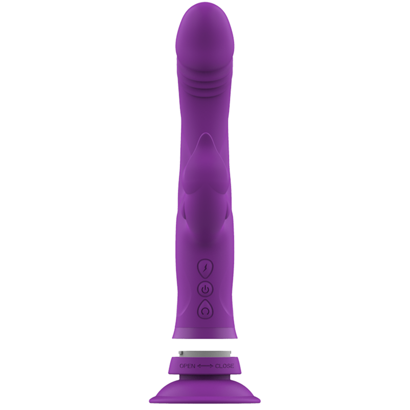 INTENSE - VIBRATEUR EN SILICONE CASANOVA RABBIT TRIPLE MOTEUR VIOLET – Image 5