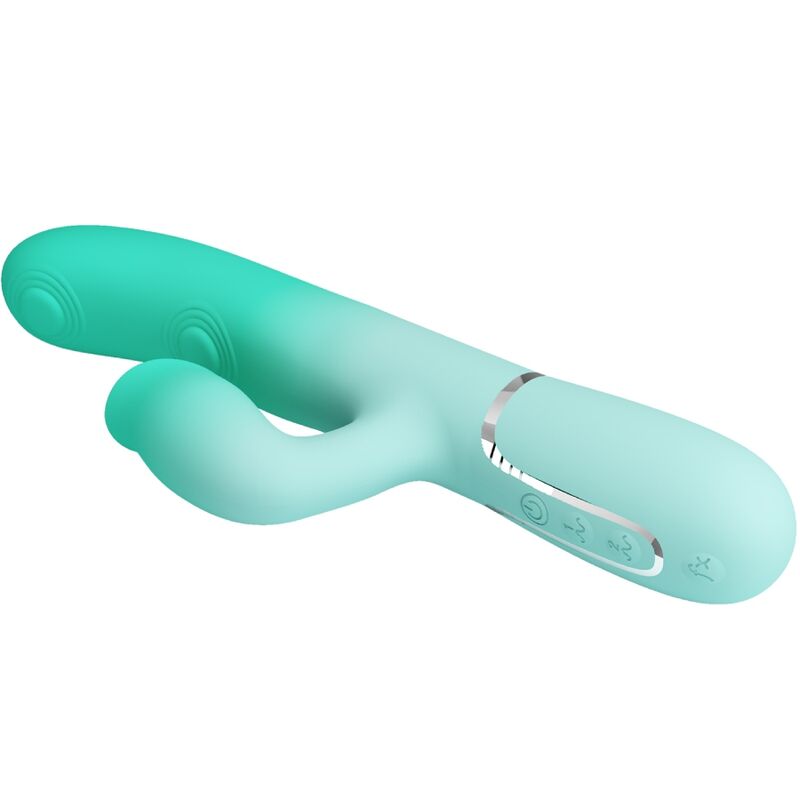 PRETTY LOVE - VIBRATEUR LAPIN MULTIFONCTION GIGI VERT AQUA – Image 5