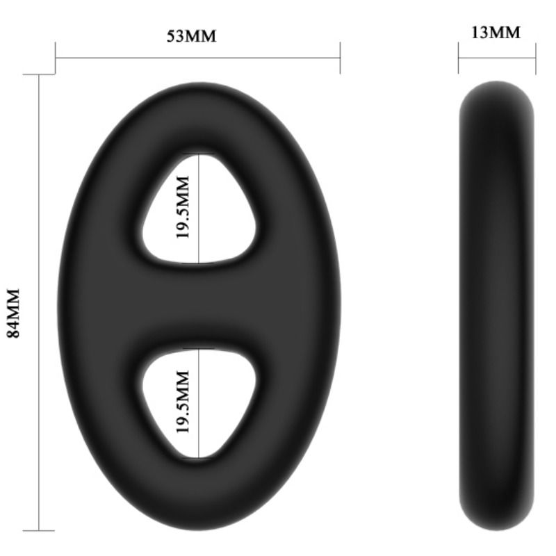 CRAZY BULL - BAGUE DOUBLE EN SILICONE SUPER DOUCE – Image 5