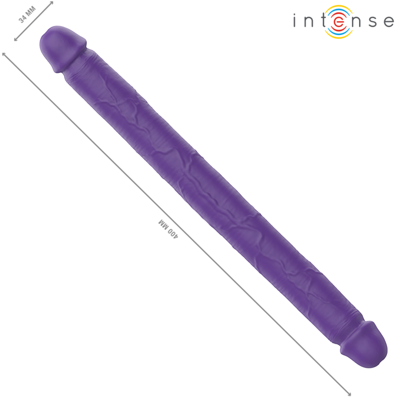 INTENSE - GUNTER DILDO DOUBLE VIBRATEUR 40 CM VIOLET TÉLÉCOMMANDE – Image 5