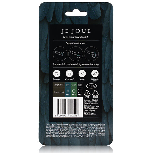 JE JOUE - BAGUE SILICONE BLEUE STRANGULATION MINIMUM – Image 5