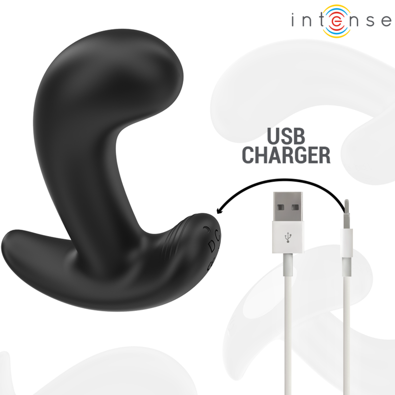 INTENSE - CHANDLER ANAL PLUG 10 VIBRATIONS NOIR TÉLÉCOMMANDE – Image 5