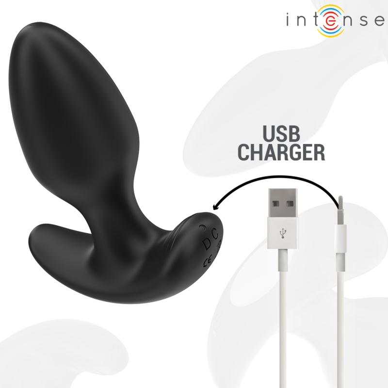 INTENSE - JOEY ANAL PLUG 10 VIBRATIONS NOIR TÉLÉCOMMANDE – Image 5