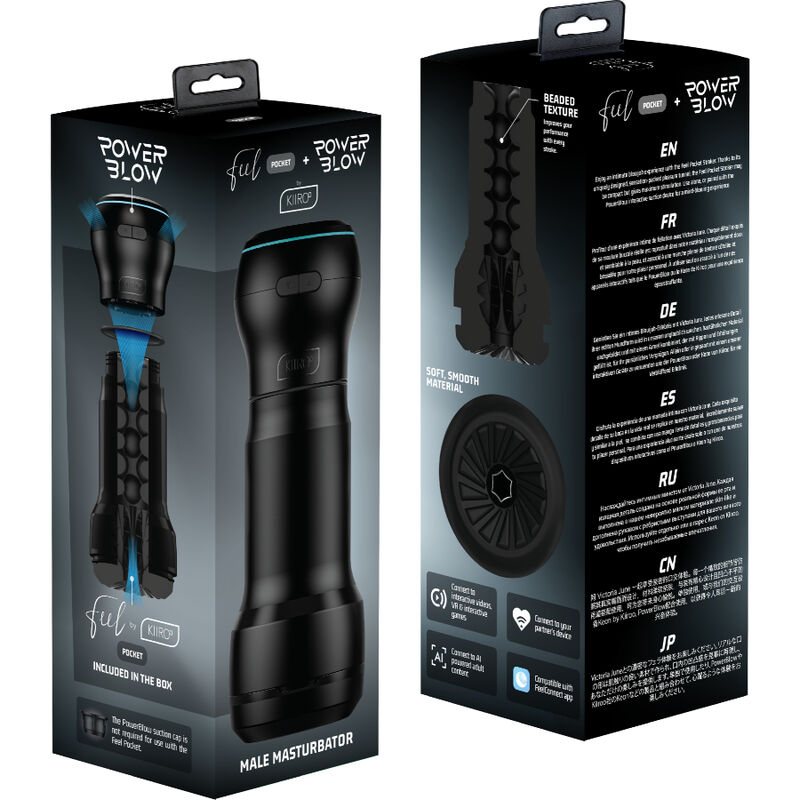 KIIROO - FEEL POCKET MASTURBATEUR MASCULIN + POWER BLOW – Image 5