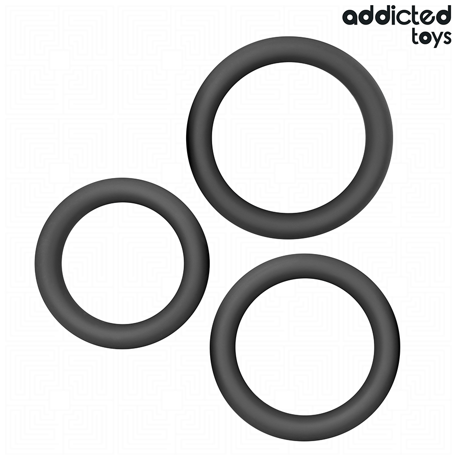 ADDICTED TOYS - LOT D'ANNEAUX PLATS EN SILICONE – Image 5