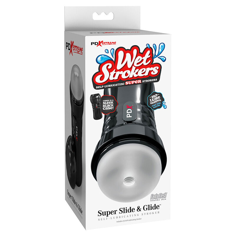 PDX EXTREME - SLIDE & GLIDE MASTURBATEUR AUTOLUBRIFIANT TRANSPARENT – Image 5
