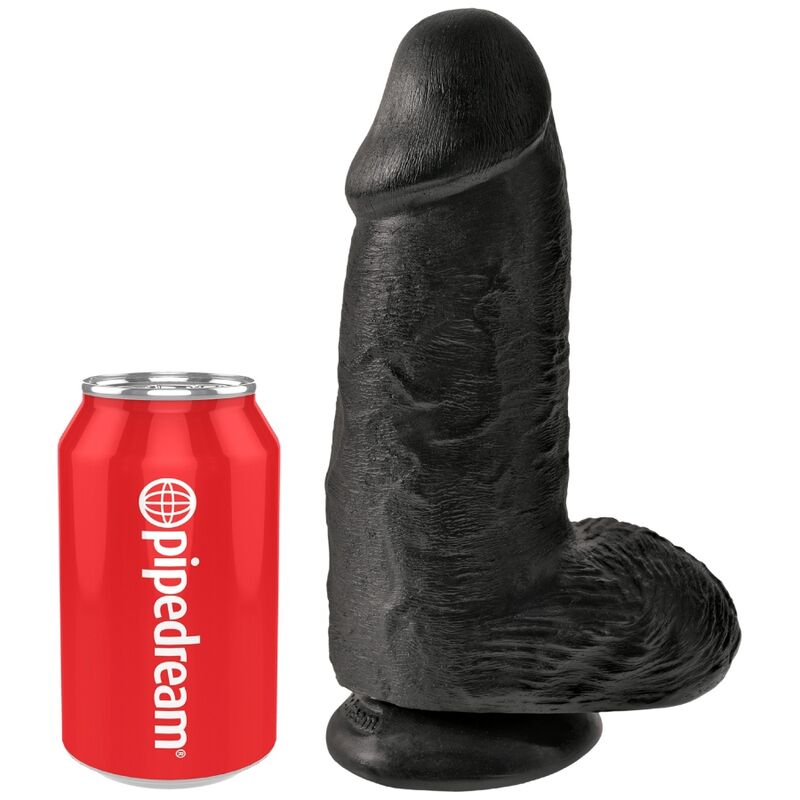 KING COCK - PÉNIS RÉALISTE CHUBBY 23 CM NOIR – Image 5