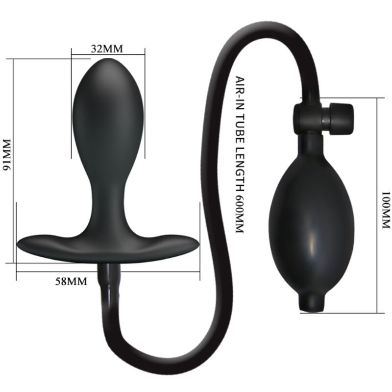 PRETTY LOVE - PLUG ANAL GONFLABLE NOIR – Image 6