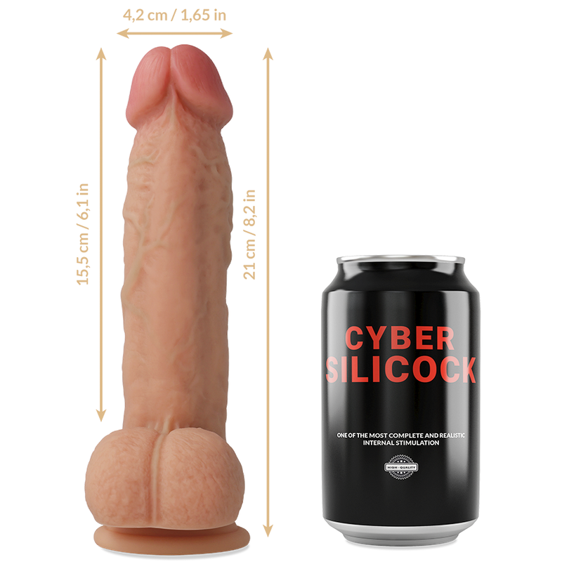 CYBER SILICOCK - STRAP-ON SAUL SILICONE LIQUIDE AVEC 3 ANNEAUX GRATUITS 15.5 CM -O- 4.2 CM – Image 6
