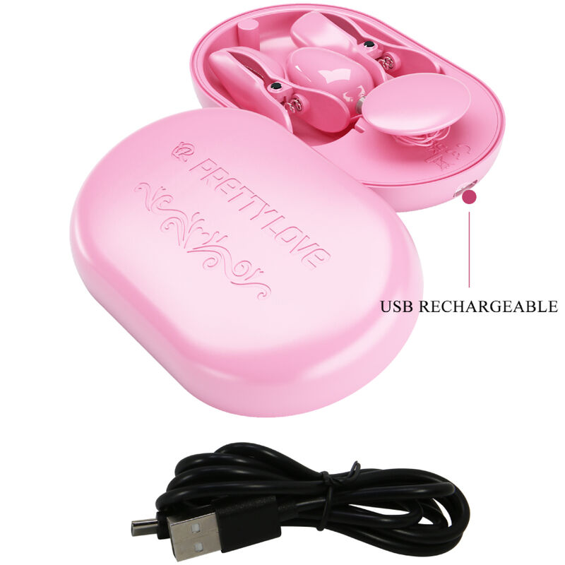 PRETTY LOVE - BOITE SURPRISE PINCES DÉLECTRO STIMULATION ROSE – Image 6