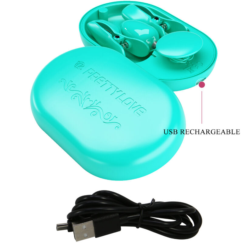 PRETTY LOVE - BOITE SURPRISE PINCE A ELECTRO STIMULATION BLEUE – Image 6