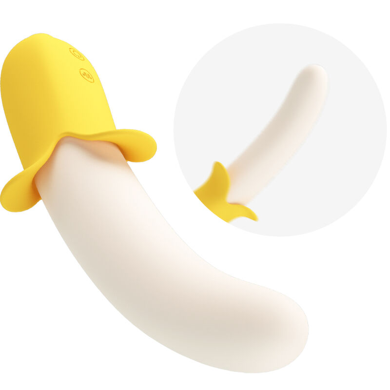 PRETTY LOVE - BANANA GEEK SUPER POWER 7 VIBRATIONS UP&DOWN SILICONE NOIR – Image 6