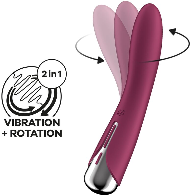 SATISFYER - SPINNING VIBE 1 VIBRATEUR ROTATEUR G-SPOT ROUGE – Image 6