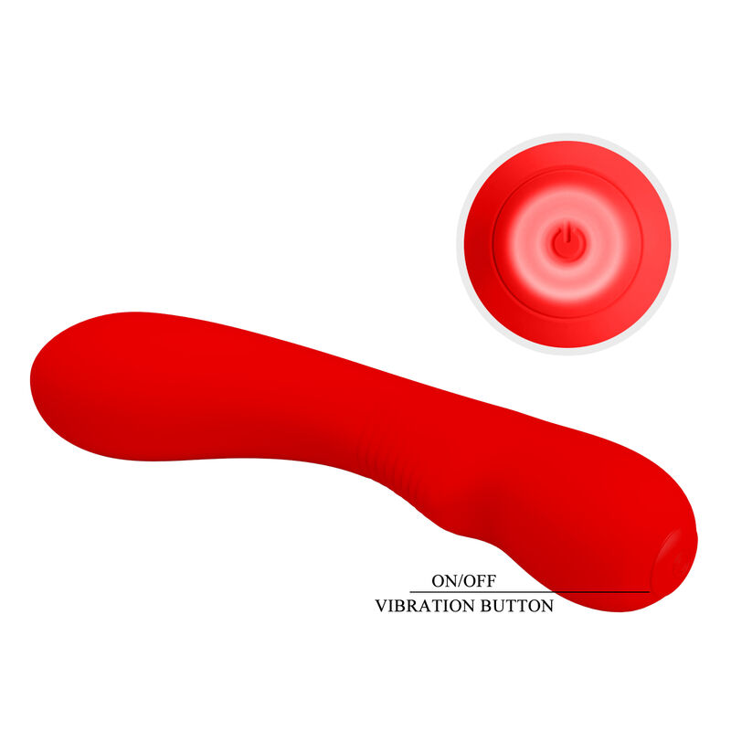 PRETTY LOVE - VIBRATEUR RECHARGEABLE PRESCOTT ROUGE – Image 6