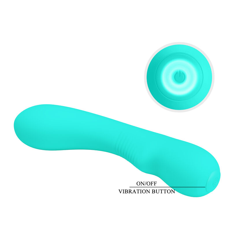 PRETTY LOVE - VIBRATEUR RECHARGEABLE PRESCOTT VERT AQUA – Image 6